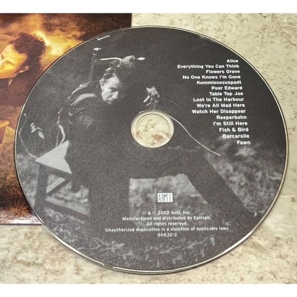 Tom Waits Alice CD Alternative Rock 2002 Anti with Lyrics Booklet & Case - Picture 4 of 6